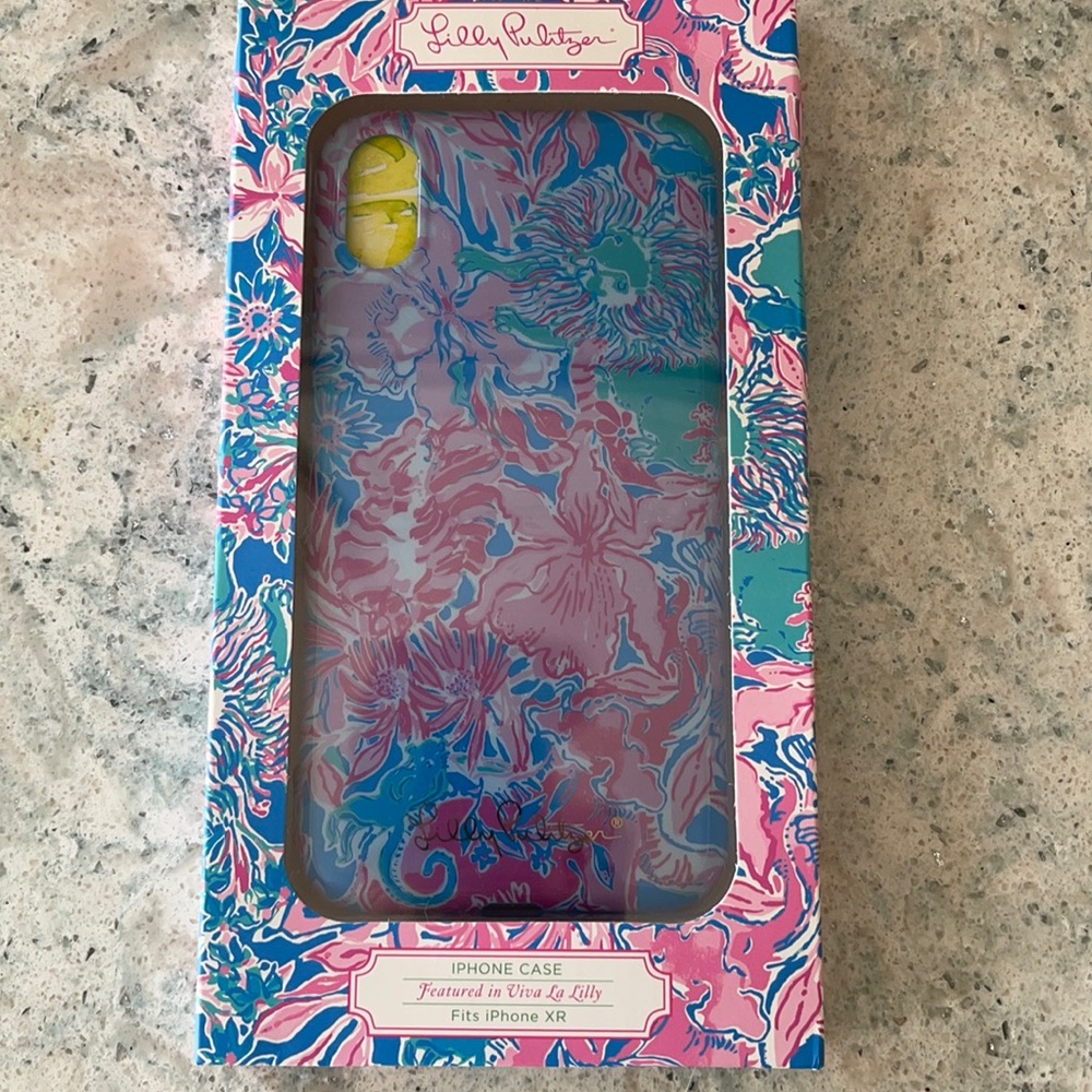 Lilly Pulitzer iPhone XR Viva La Lilly case- New